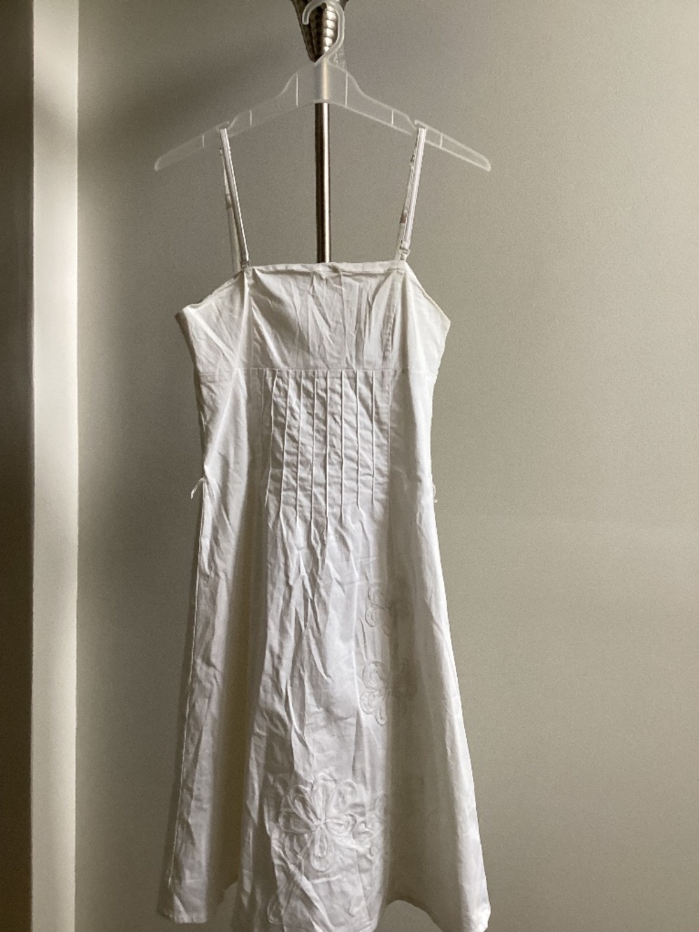 Convertible white summer dress